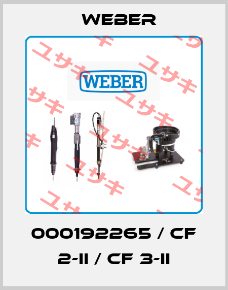 000192265 / CF 2-II / CF 3-II Weber