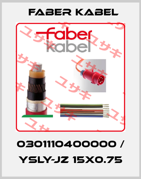 0301110400000 / YSLY-JZ 15X0.75 Faber Kabel