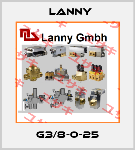G3/8-0-25 Lanny