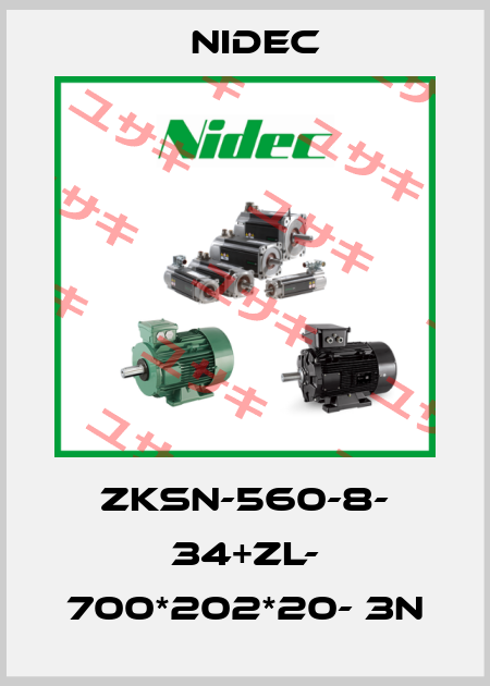 ZKSN-560-8- 34+ZL- 700*202*20- 3N Nidec