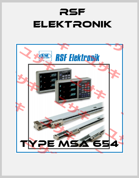 Type MSA 654 Rsf Elektronik