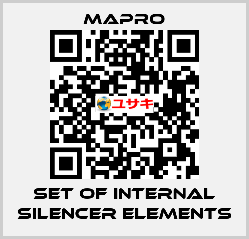 set of internal silencer elements Mapro