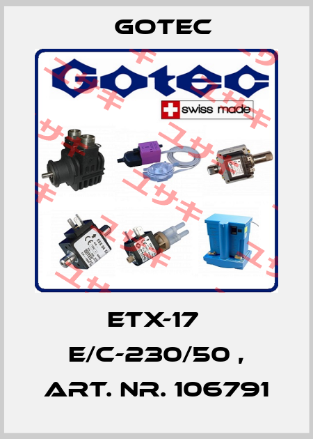 ETX-17  E/C-230/50 , Art. Nr. 106791 Gotec