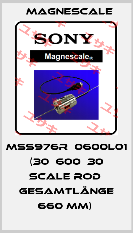 MSS976R‐0600L01   (30‐600‐30 Scale Rod  Gesamtlänge 660 mm)  Magnescale