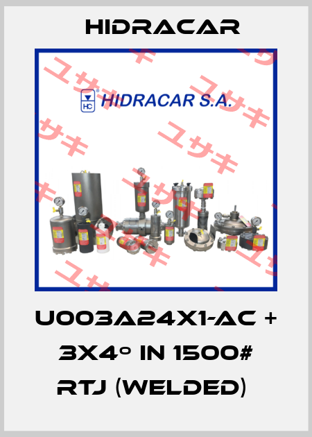 U003A24X1-AC + 3x4º in 1500# RTJ (WELDED)  Hidracar