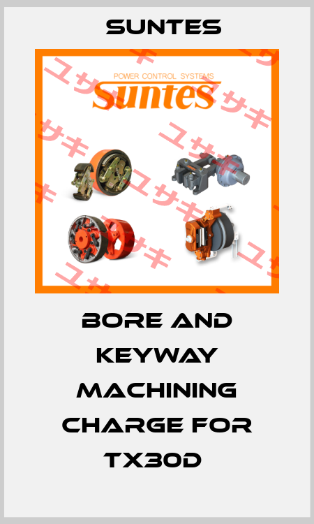 Bore and Keyway Machining Charge for TX30D  Suntes