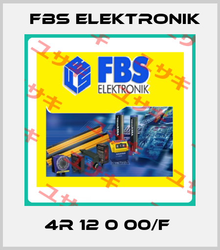 4R 12 0 00/F  FBS ELEKTRONIK