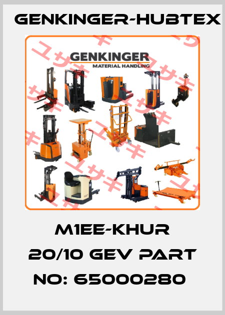m1EE-KHUR 20/10 GEV Part No: 65000280  Genkinger-HUBTEX