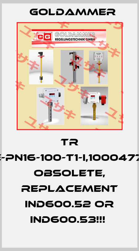 TR 8-G1/2"-FE-PN16-100-T1-I,10004774900057 OBSOLETE, REPLACEMENT IND600.52 OR IND600.53!!!  Goldammer