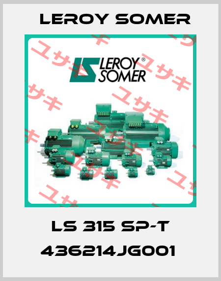 LS 315 SP-T 436214JG001  Leroy Somer