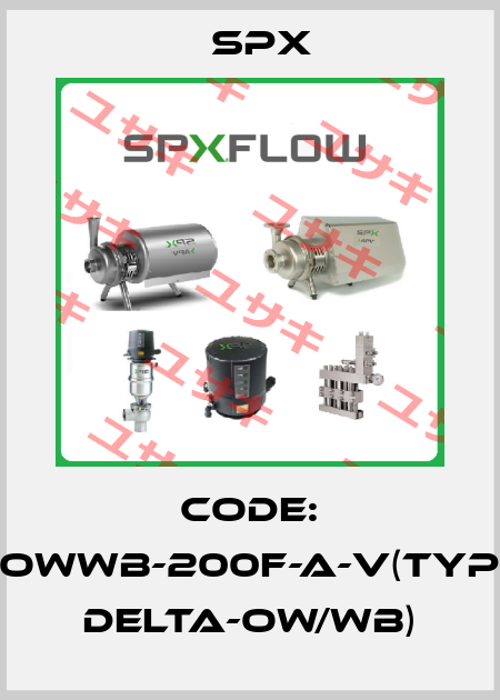Code: OWWB-200F-A-V(Typ DELTA-OW/WB) Spx
