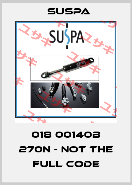 018 00140B 270N - not the full code Suspa