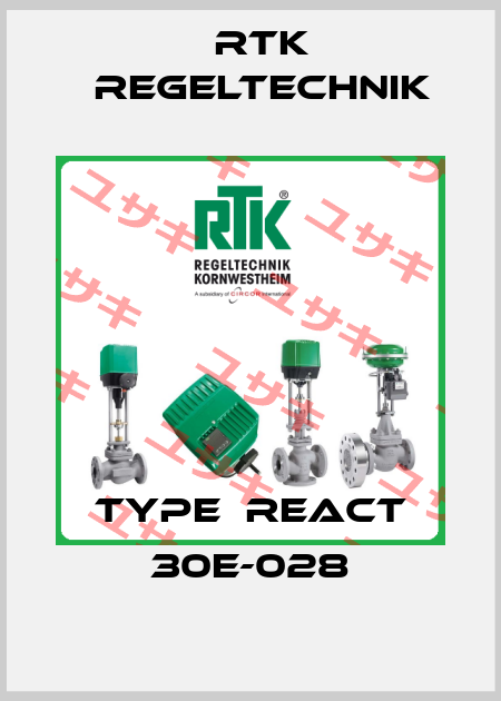 Type  REact 30E-028 RTK Regeltechnik
