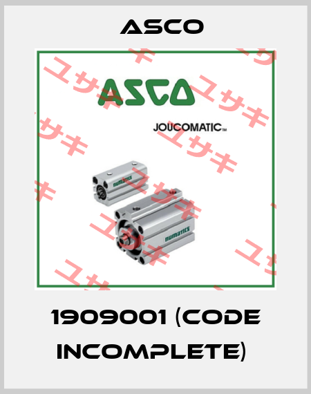 1909001 (Code incomplete)  Asco