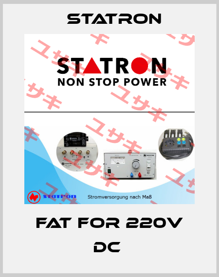 FAT for 220V DC  Statron