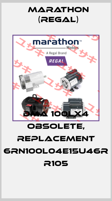 DMA 100LX4 obsolete, replacement 6RN100L04E15U46R R105 Marathon (Regal)