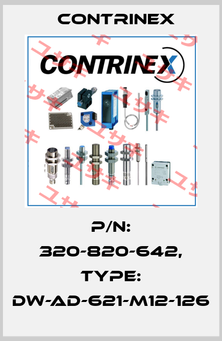 p/n: 320-820-642, Type: DW-AD-621-M12-126 Contrinex