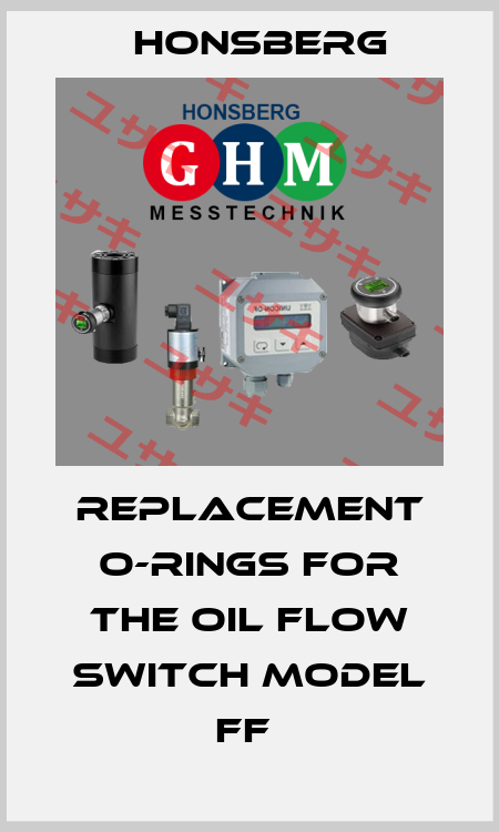 replacement o-rings for the oil flow switch Model FF  Honsberg