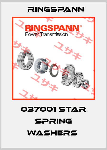 037001 STAR SPRING WASHERS  Ringspann