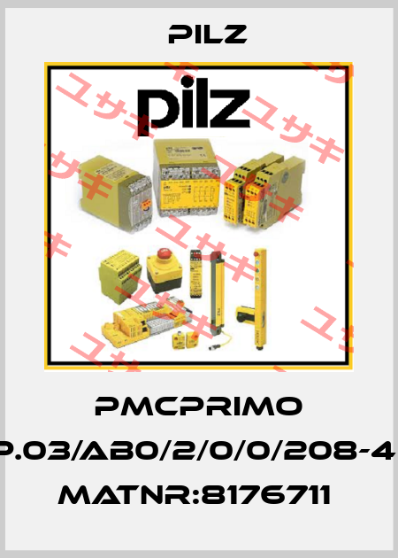 PMCprimo DriveP.03/AB0/2/0/0/208-480VAC MatNr:8176711  Pilz