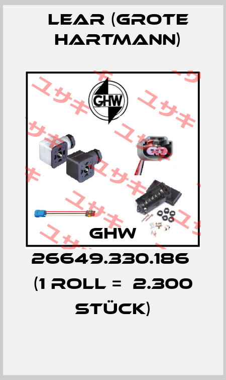 GHW 26649.330.186  (1 Roll =  2.300 Stück) Lear (Grote Hartmann)