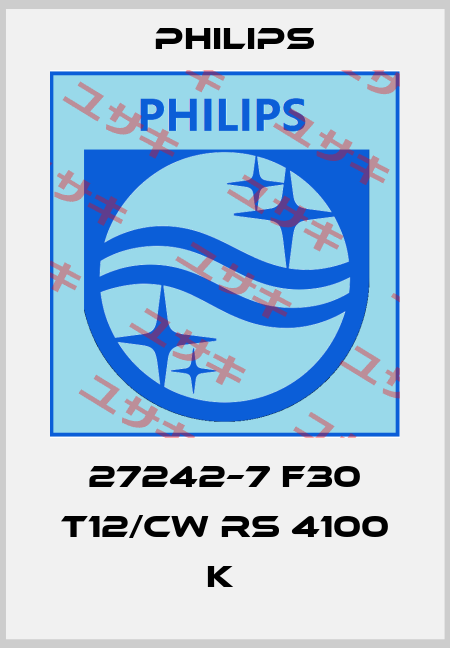 27242–7 F30 T12/CW RS 4100 K  Philips
