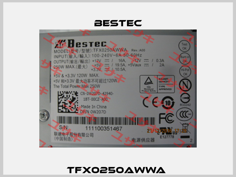TFX0250AWWA  Bestec