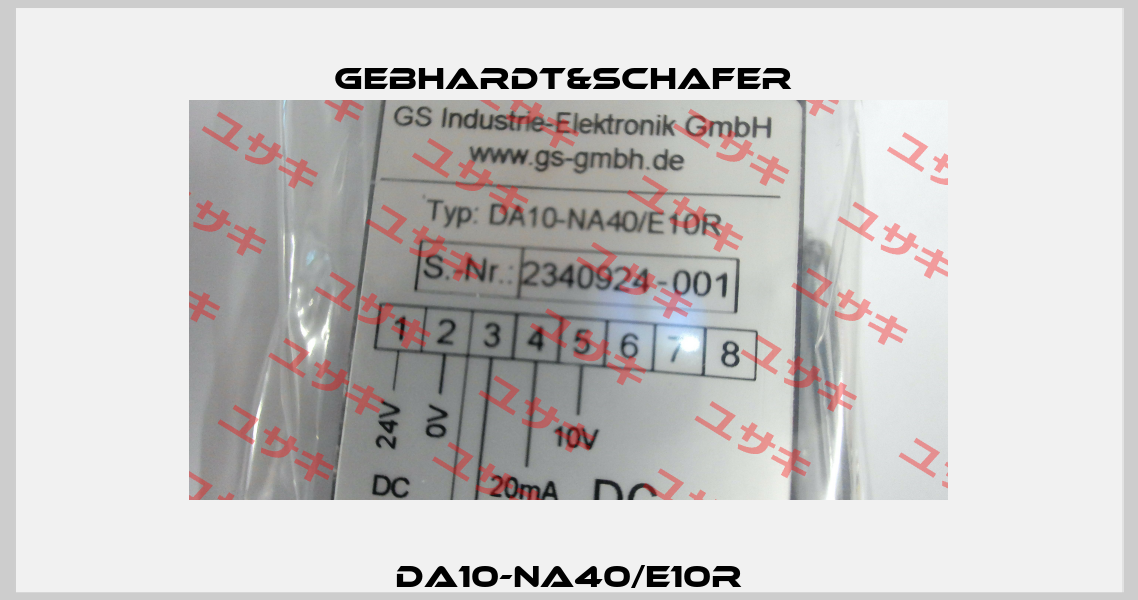 DA10-NA40/E10R GEBHARDT&SCHAFER 