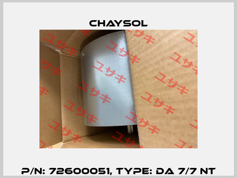 P/N: 72600051, Type: DA 7/7 NT Chaysol