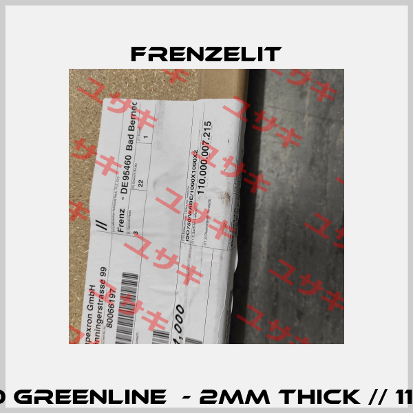 isoplan® 750 GREENLINE  - 2mm thick // 110.000.007.215 Frenzelit