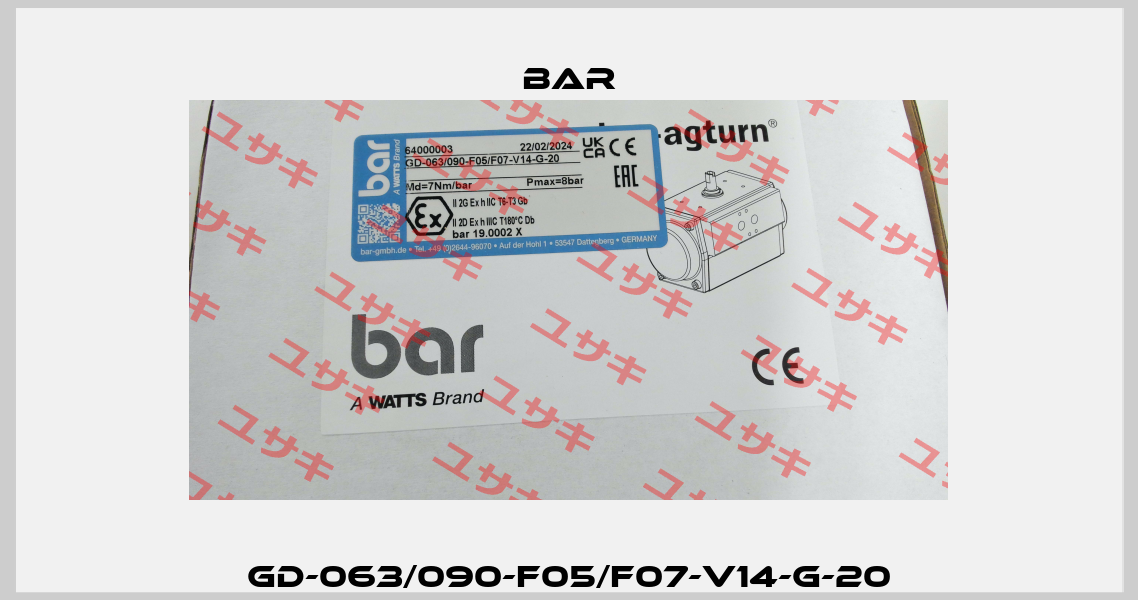 GD-063/090-F05/F07-V14-G-20 bar