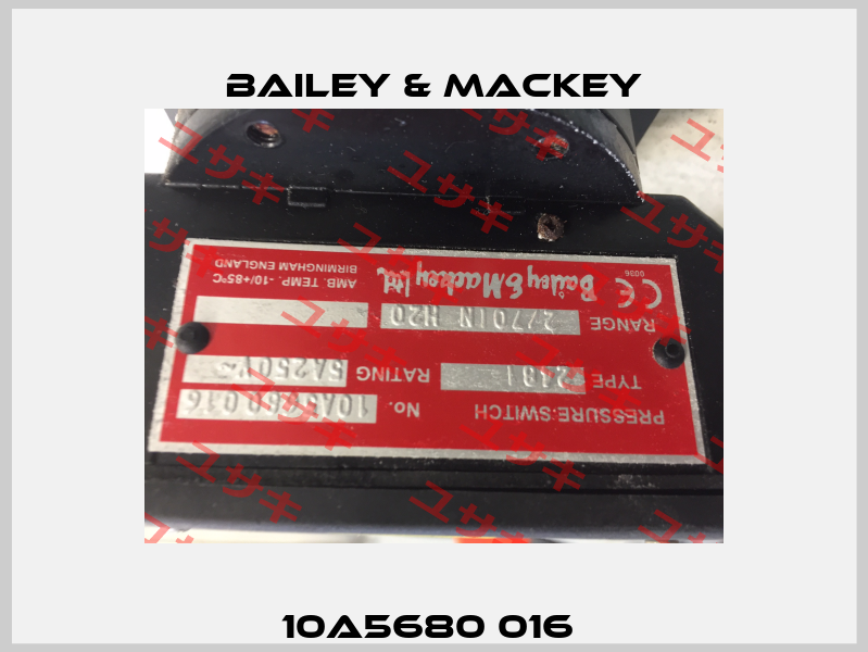 10A5680 016  Bailey & Mackey