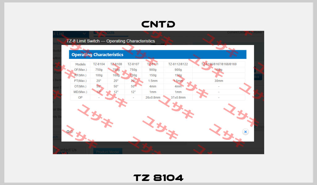 TZ 8104 CNTD