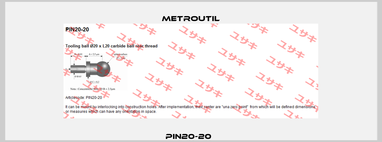 PIN20-20   METROUTIL
