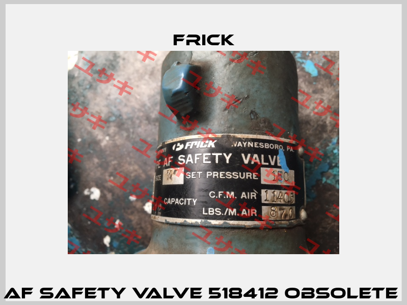 AF SAFETY VALVE 518412 obsolete  Frick