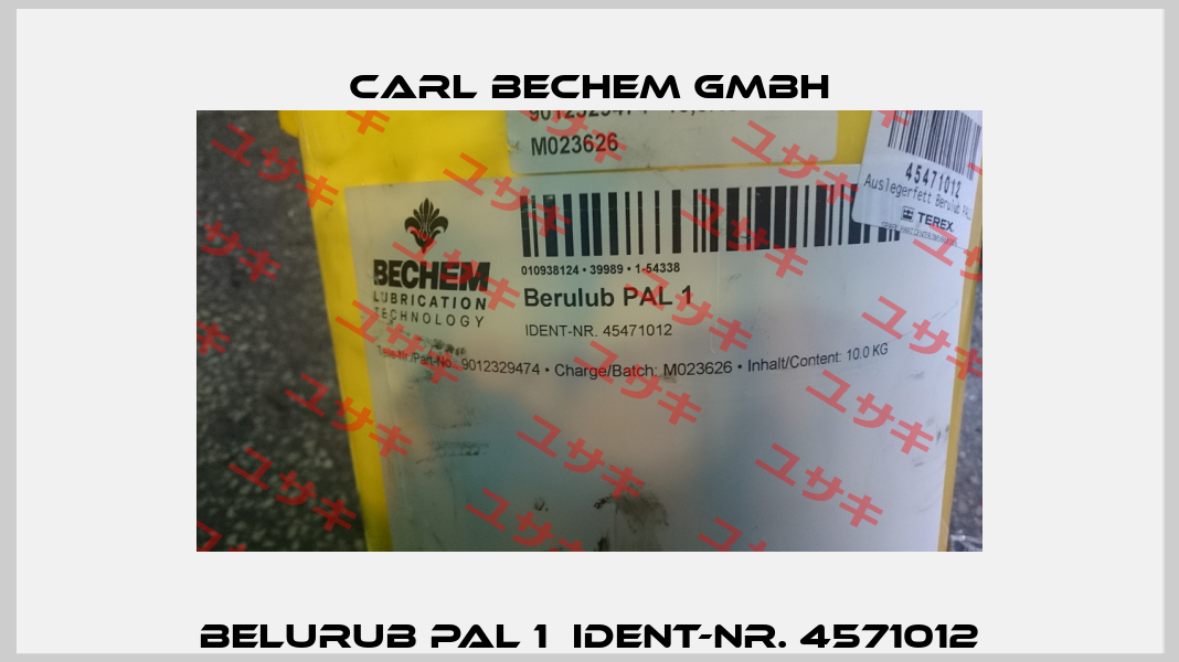 Belurub PAL 1  Ident-NR. 4571012 Carl Bechem GmbH