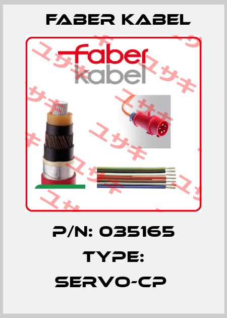 P/N: 035165 Type: SERVO-CP  Faber Kabel