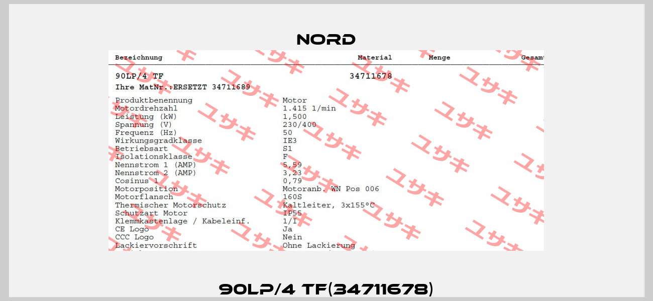 90LP/4 TF(34711678) Nord