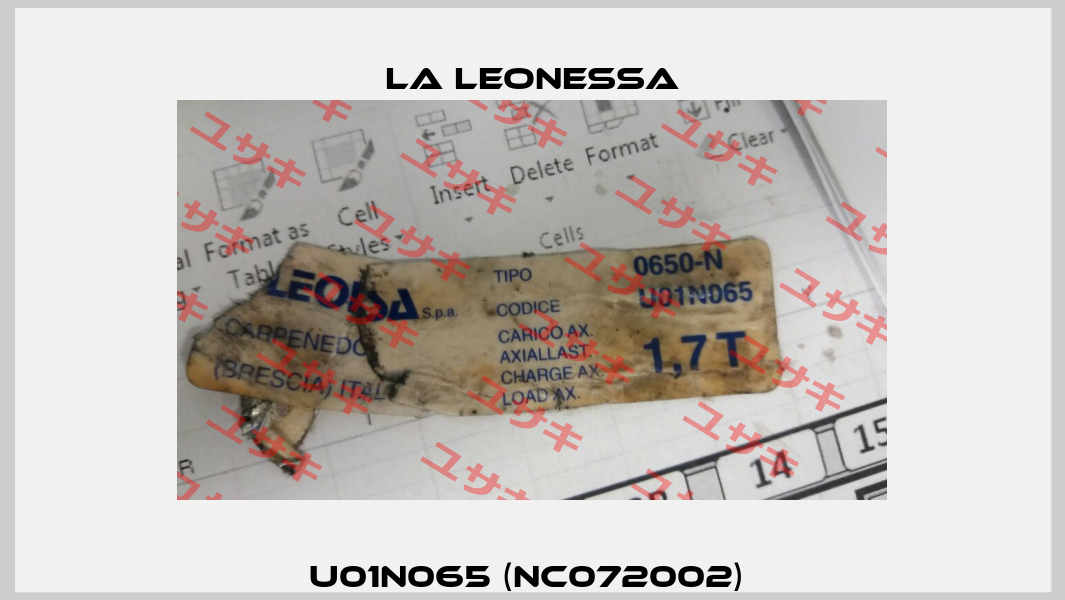 U01N065 (NC072002)  LA LEONESSA