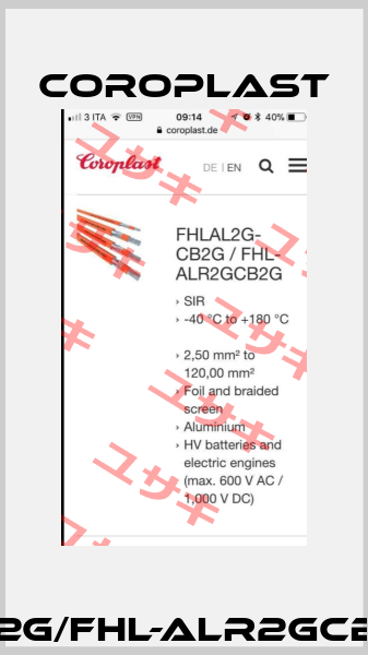 FHLAL2G-CB2G/FHL-ALR2GCB2G  35 mm2  Coroplast
