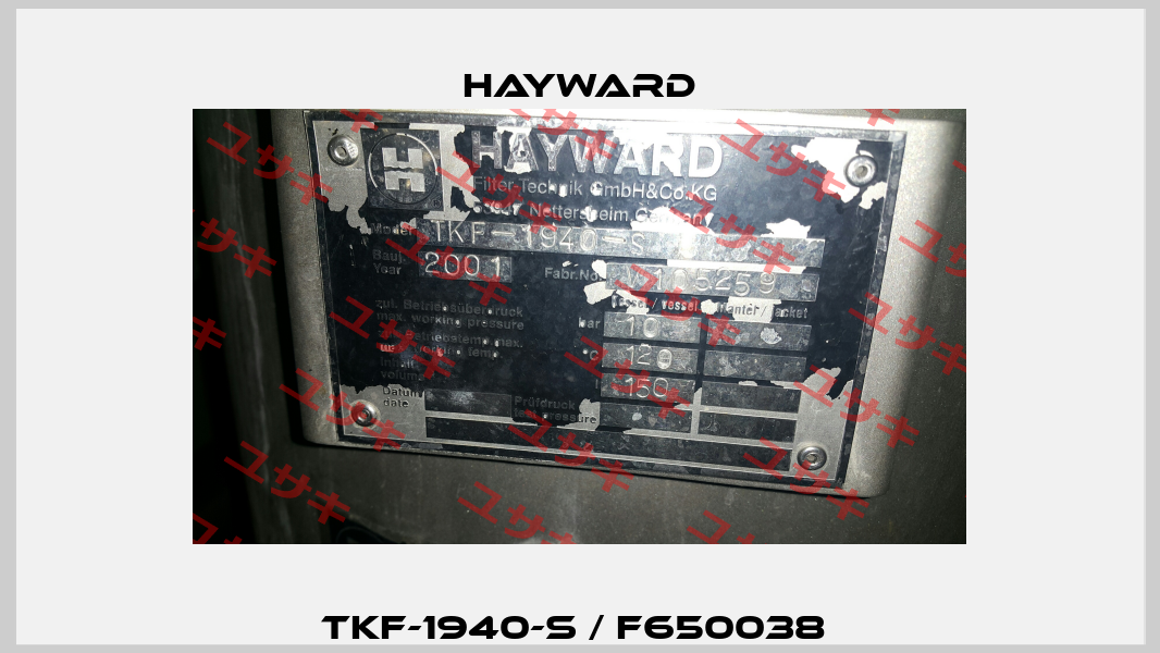 TKF-1940-S / F650038  HAYWARD