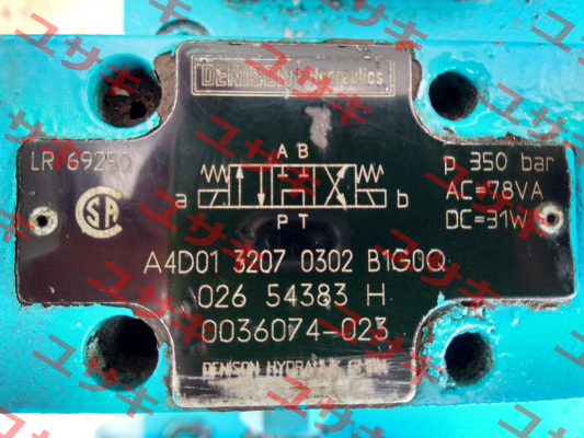 A4D01 3207 0302 B1G0Q Obsolete replaced by D1VW009CNJW   Denison (Parker)