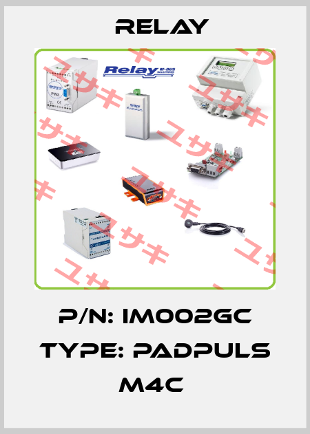 P/N: IM002GC Type: PadPuls M4C  Relay