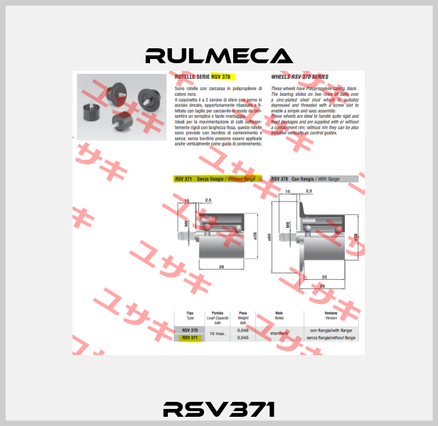 RSV371 Rulmeca