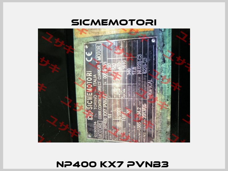 NP400 KX7 PVNB3  Sicmemotori