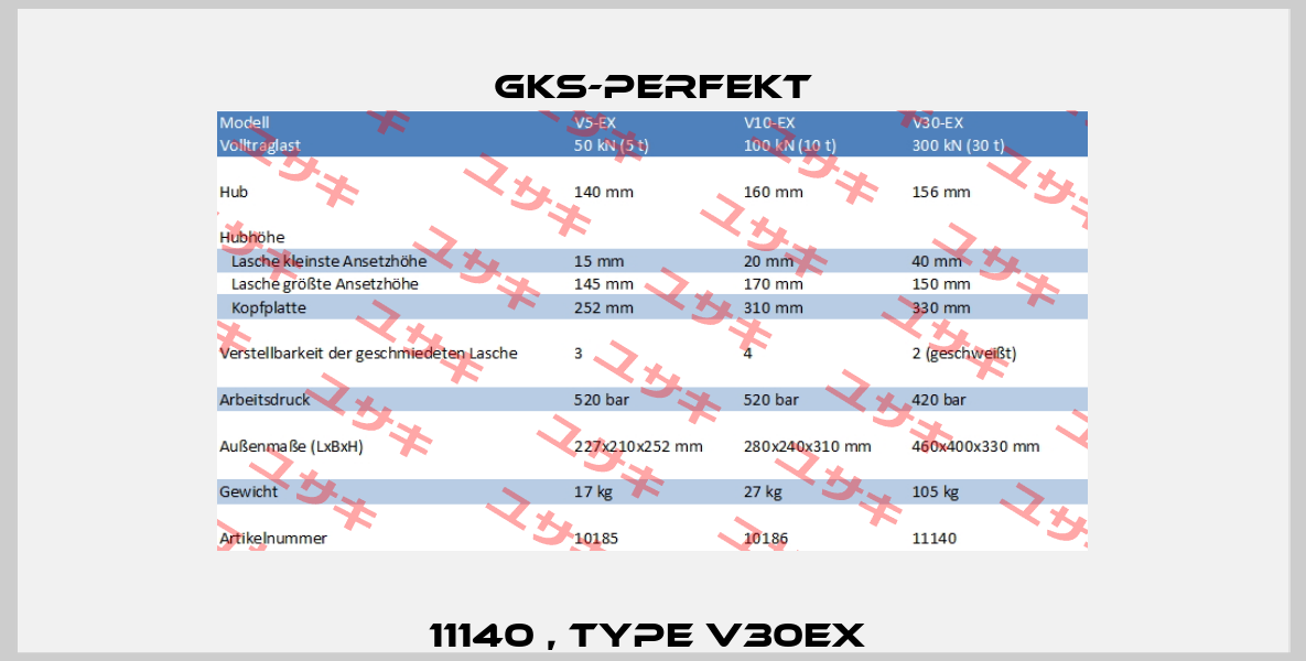 11140 , type V30EX  GKS-Perfekt