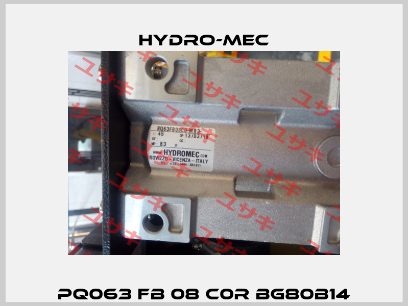 PQ063 FB 08 C0R BG80B14 Hydro-Mec