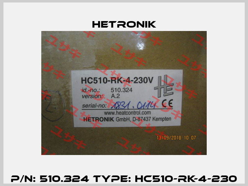 P/N: 510.324 Type: HC510-RK-4-230 HETRONIK