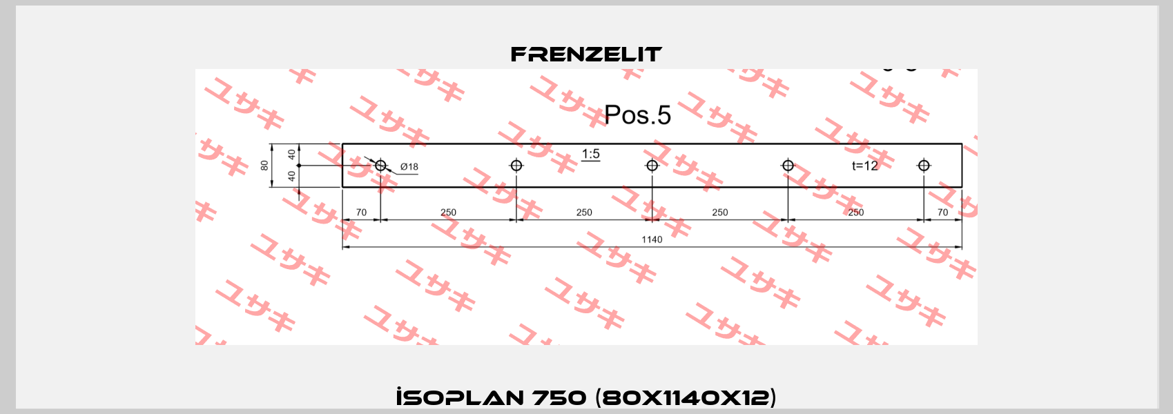 İsoplan 750 (80x1140x12) Frenzelit