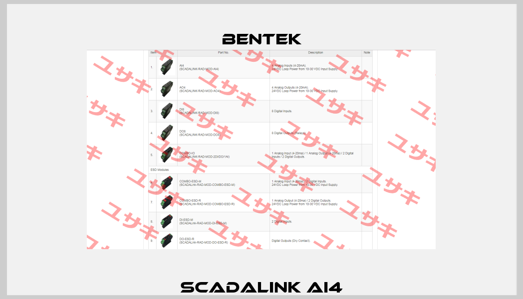SCADALink AI4 BENTEK